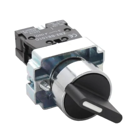 Selector Switch Latched 2 Position (Black)